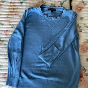 BananaRepublic ruffled neck sweater